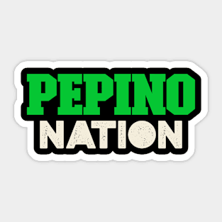 Pepino Nation Cucumber Spanish English Sticker